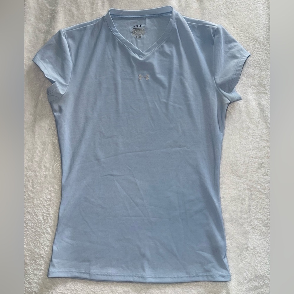 Under Armour Women's Sky Blue V-Neck Tee